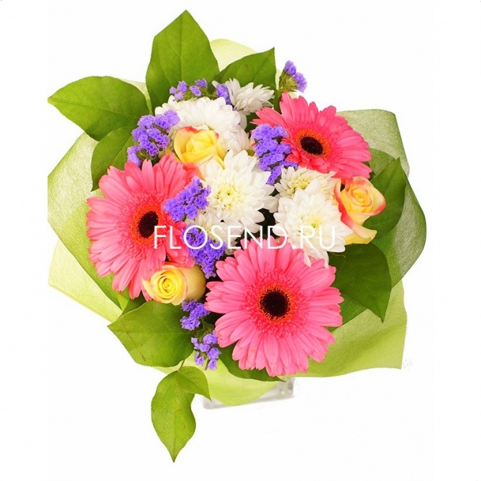 Букет из розовых гербер, фото 2