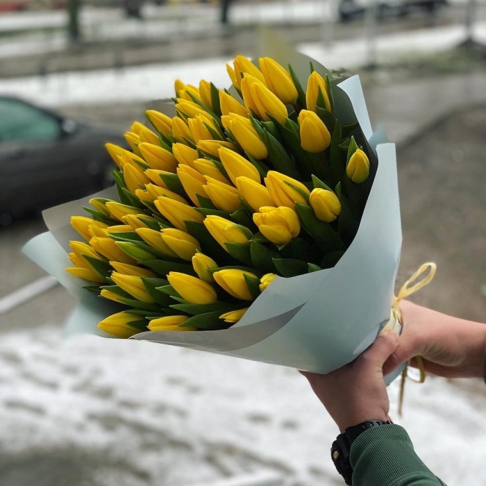 Букет «55 желтых тюльпанов», фото 4